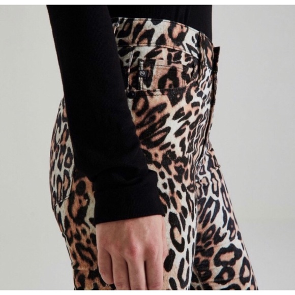 NEW AG Farrah Ankle Skinny Jeans Bold Leopard 25 - Picture 5 of 7